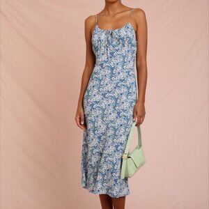 NWT Rouje Daria Dress Blue Floral Print